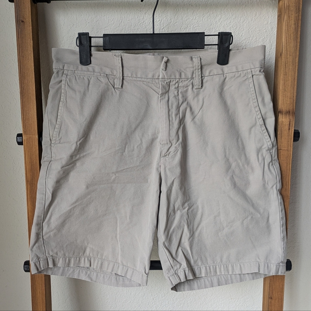 Old Navy Men's Light Gray Flat Front Shorts